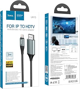 كابل Hoco UA15 من Lightning إلى HDMI.