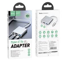 موزع محول Hoco HB14 من النوع C إلى USB-A+HDMI+النوع C